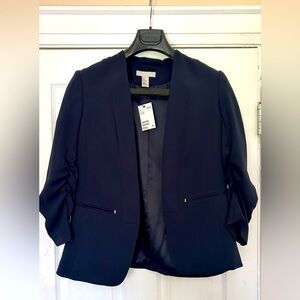 Navy 3/4 Sleeve Blazer HM brand new tags on